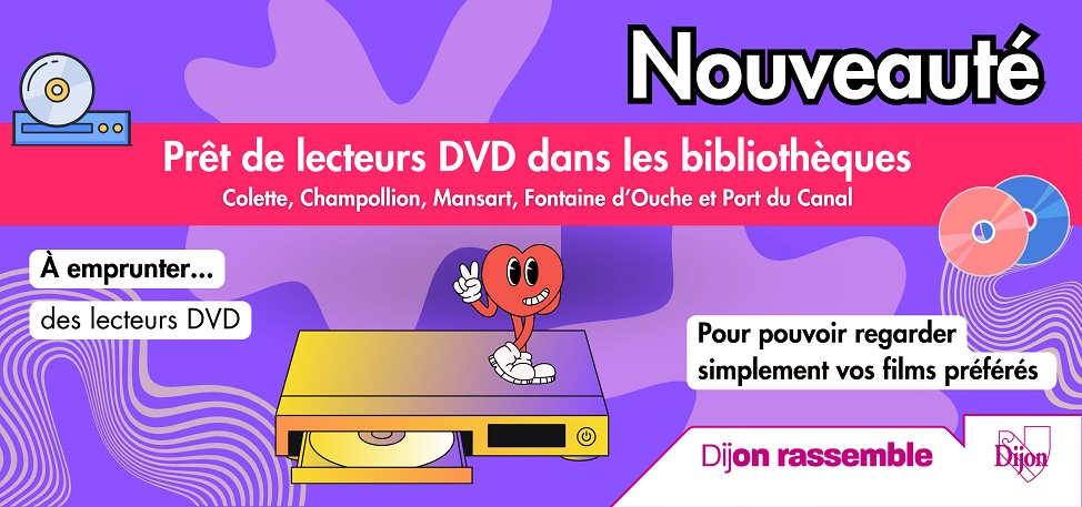 Nouveauté : prêt de lecteurs DVD à partir du 15 octobre