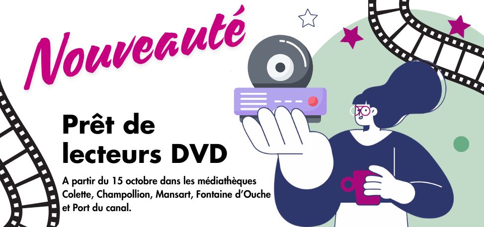 Nouveauté : prêt de lecteurs DVD à partir du 15 octobre