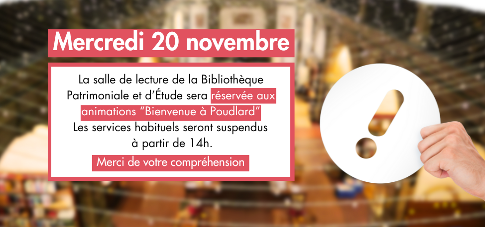 En savoir plus sur les animations prévues à la Bibliothèque patrimoniale le 20 novembre (nouvel onglet)