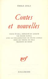Contes et nouvelles / Emile Zola | Zola, Émile (1840-1902)