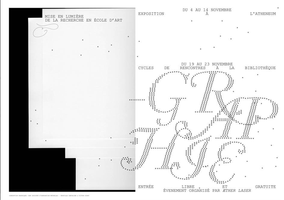 "_Graphie" : mise en lumière de la recherche et école d'art | 